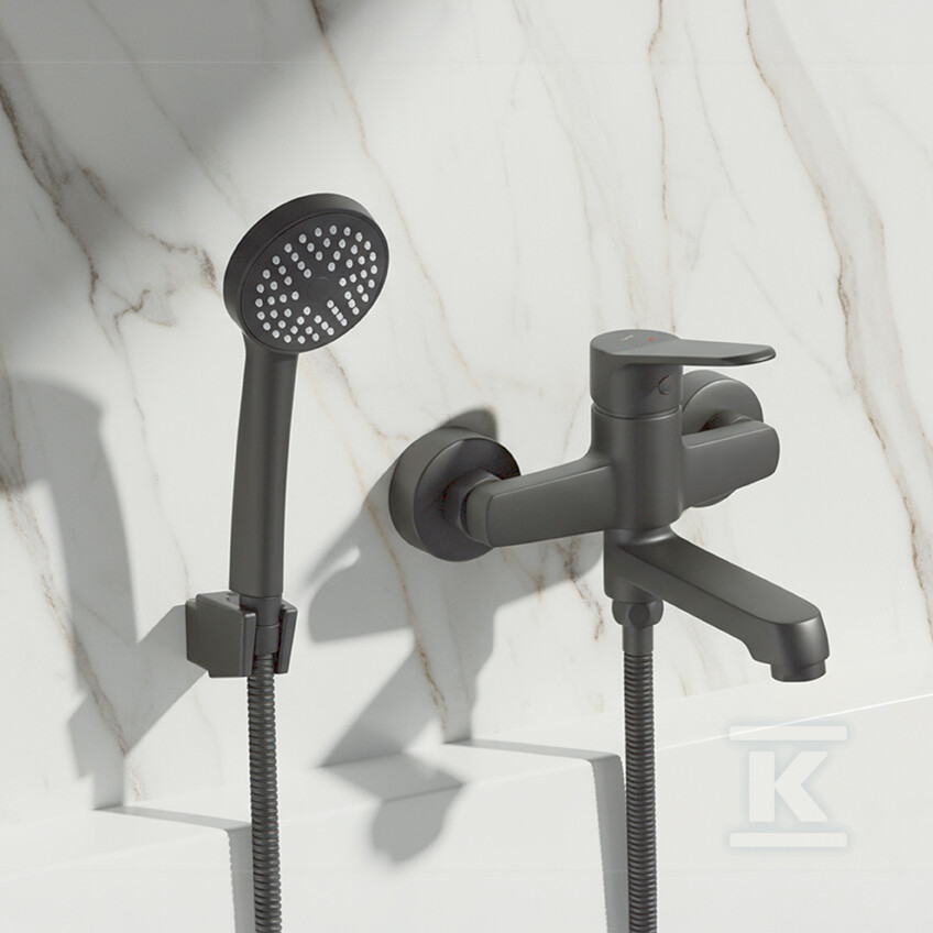 Bateria wannowa ATEZ ścienna z zestawem - BTK_711D